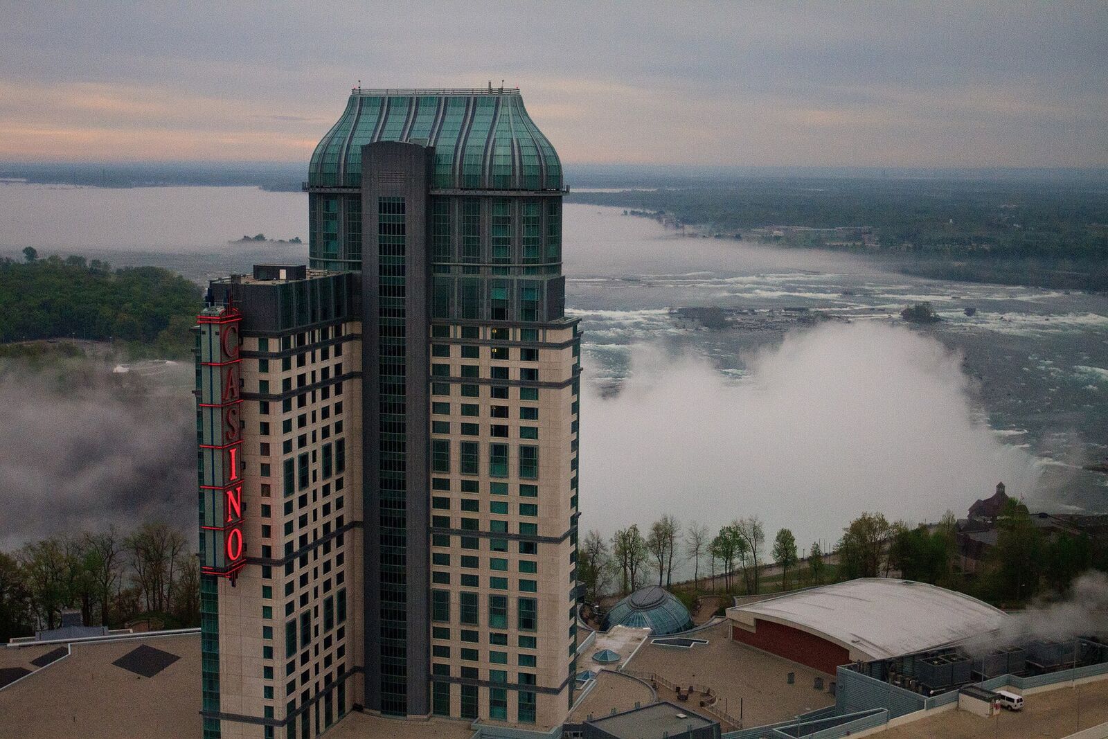 Fallsview Casino Resort tower beside the Horseshoe Falls