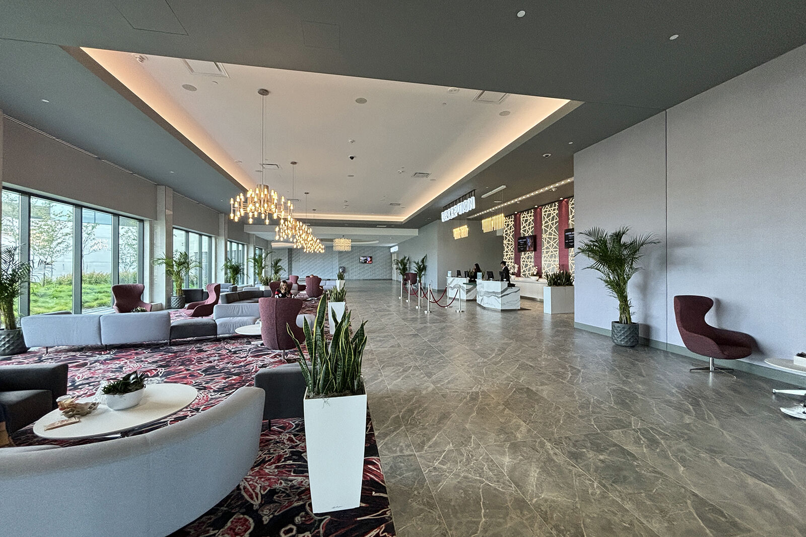 The hotel lobby at Great Canadian Casino Resort Toronto