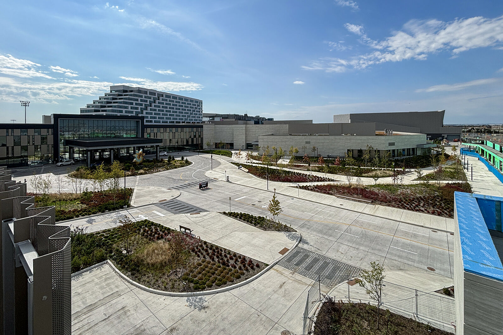 Great Canadian Casino Resort Toronto and its landscaped plaza