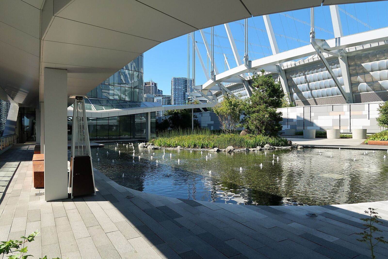 The sixth-floor rooftop park at Parq Vancouver