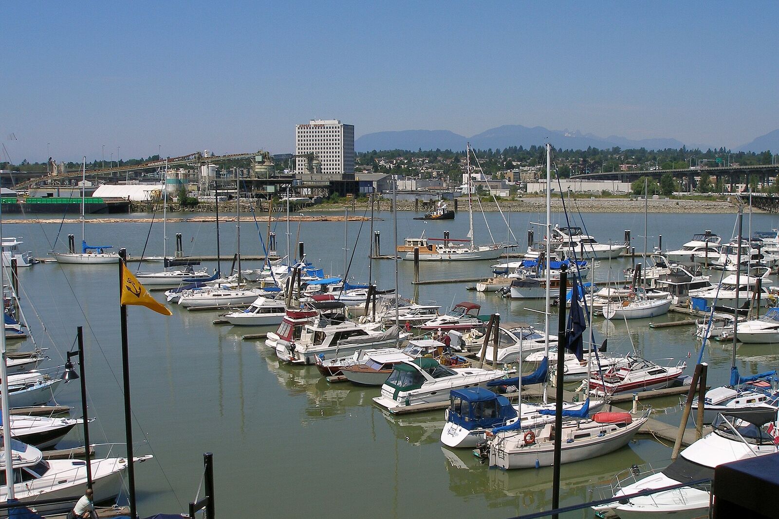 The marina on the Fraser River beside River Rock