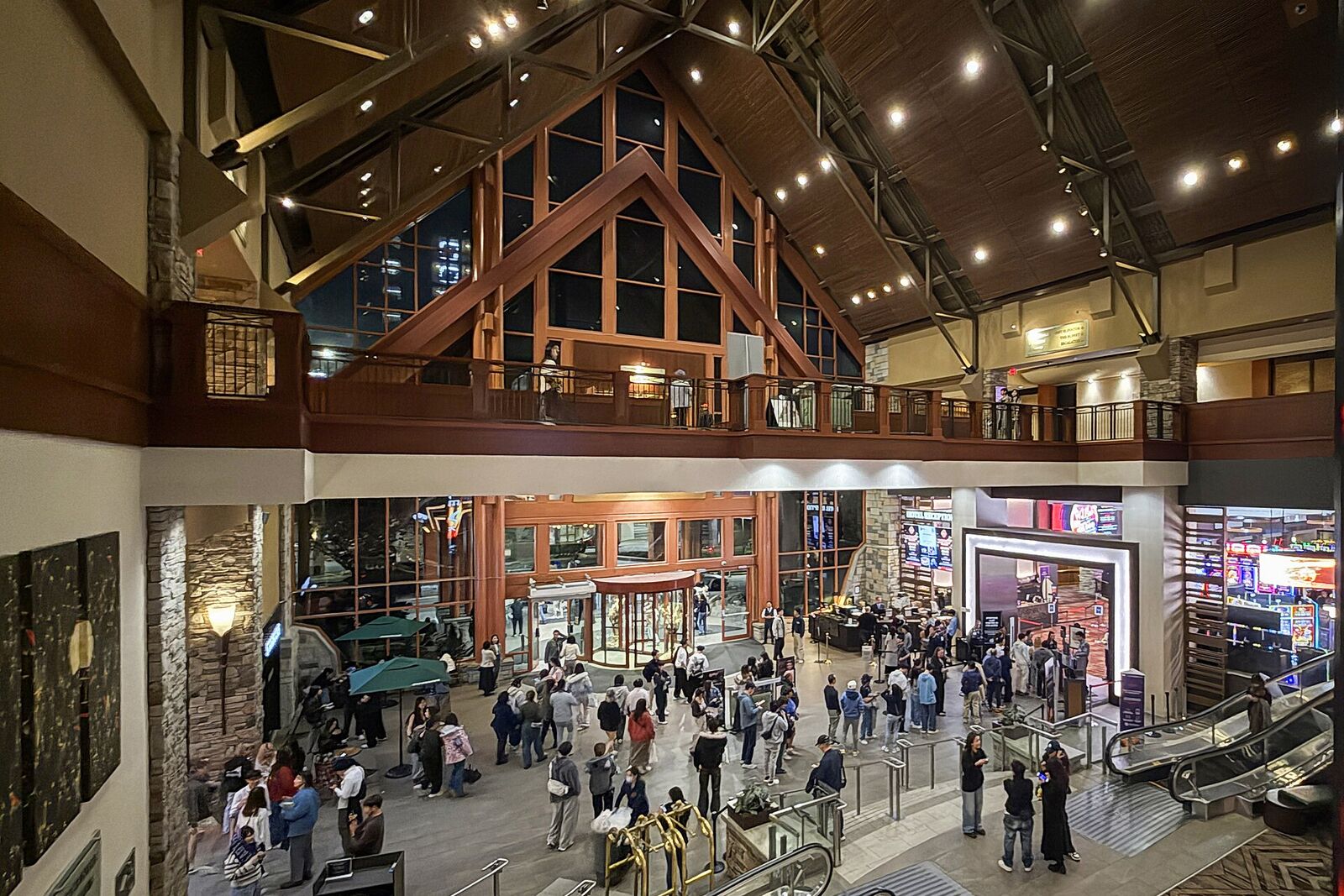 The lobby at River Rock Casino Resort